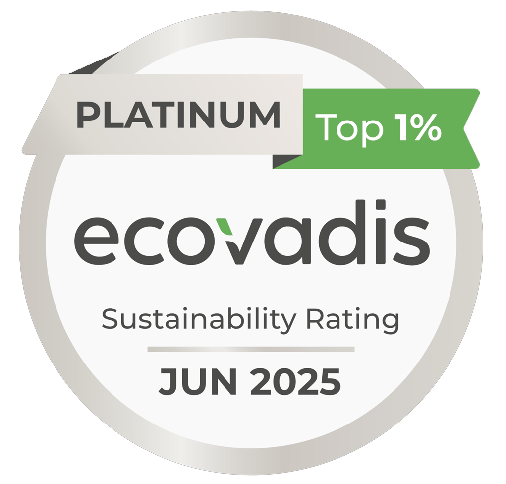 2025 EcoVadis Platinum logo